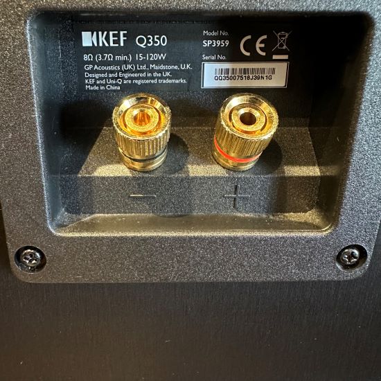 kef q350 bookshelf speakers demo pre owned trade in used