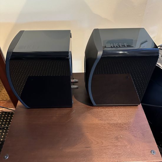 kef ls50 bookshelf speaker uni-q driver pre owned trade in used