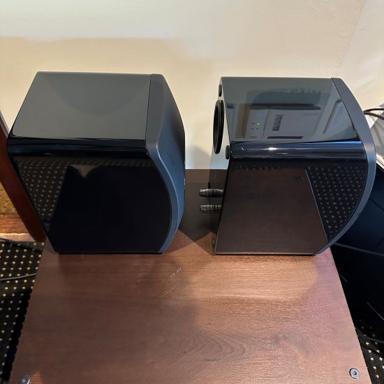 kef ls50 bookshelf speaker uni-q driver pre owned trade in used