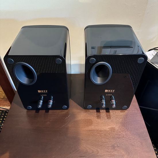 kef ls50 bookshelf speaker uni-q driver pre owned trade in used