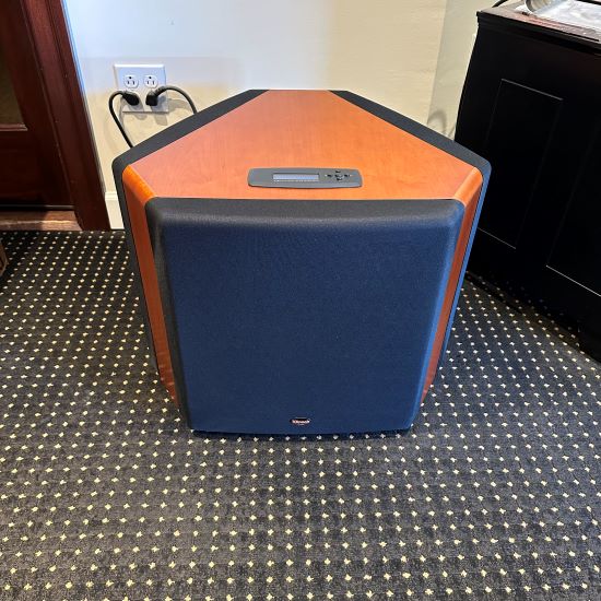 klipsch rt-12d reference series powered subwoofer pre owned trade in used