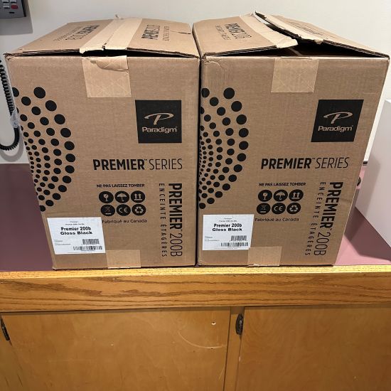 paradigm premier 200b bookshelf speaker discontinued used pre owned trade in